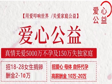 卫滨捐卵助孕生子 爱心志愿者招募